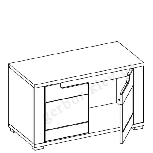 Фото тумбы для обуви YORK Y12 BOGFRAN – схема наполнения