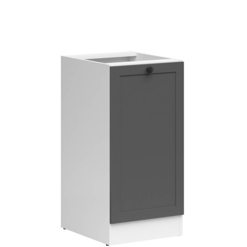 Фото лівої тумби JUNONA LINE D1D/40/82L BBL BRW графіт – вигляд збоку