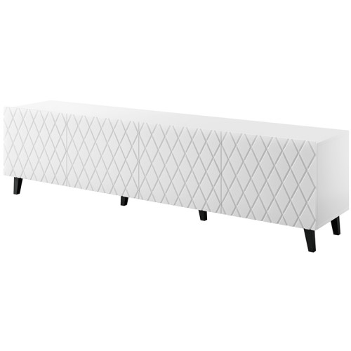 Фото тумби ТВ ASTI 200 4D CAMA MEBLE  білий – вигляд збоку