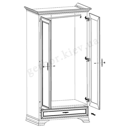 Фото шафи КЕНТУКІ SZF2D1S БРВ ВМК - схема наповнення