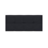 На фото черная накладка на изголовье кровати NAK/TAP/90 BRW - вид спереди
