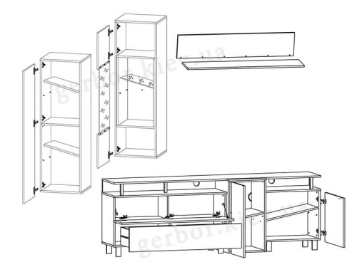 Фото вітальні АРС ВМК (БРВ) – схема наповнення