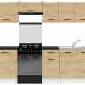 Фото комплекту меблів для кухні SARA LINE 240 BRW зі стільницями