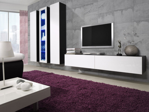 VIGO CAMA MEBLE Комплект 2 черный / белый глянец