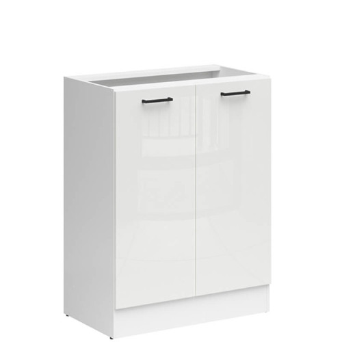 Фото тумби JUNONA LINE D2D/60/82 BBL BRW крейдяний глянець – вигляд збоку