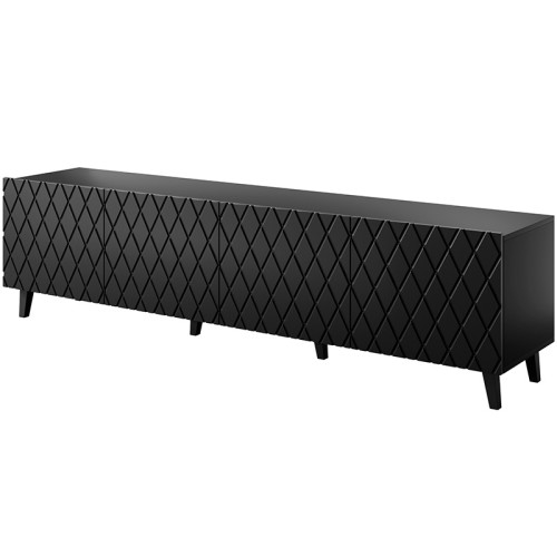 Фото тумби ТВ ASTI 200 4D CAMA MEBLE  чорний – наповнення