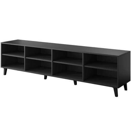 Фото тумби ТВ ASTI 200 4D CAMA MEBLE  чорний – вигляд збоку