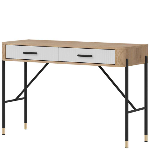 Фото туалетного столика DANTE DT19 LIVEO дуб кремона торро / білий / чорні ручки