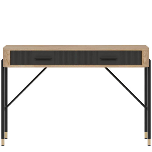 Фото туалетного столика DANTE DT19 LIVEO дуб кремона торро / антрацит / чорні ручки – вигляд спереду