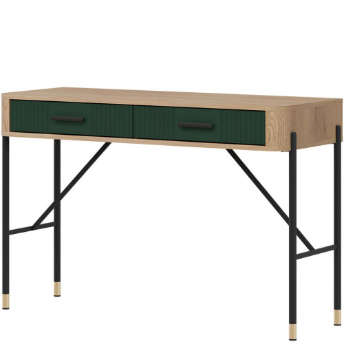 Фото туалетного столика DANTE DT19 LIVEO дуб кремона торро / зелений / чорні ручки