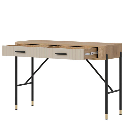 Фото туалетного столика DANTE DT19 LIVEO дуб кремона торро / кашемір / чорні ручки – наповнення