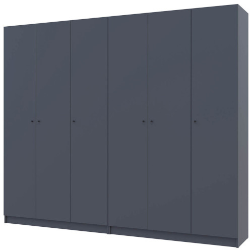 Фото шафи 3+3 ДСП ПРОМО ДОРОС (DOROS) антрацит