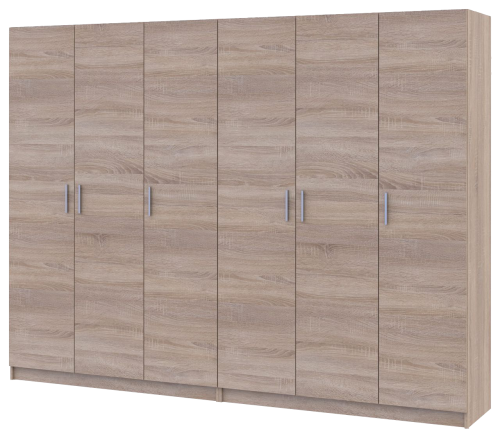 Фото шафи 3+3 ДСП ПРОМО ДОРОС (DOROS) дуб сонома