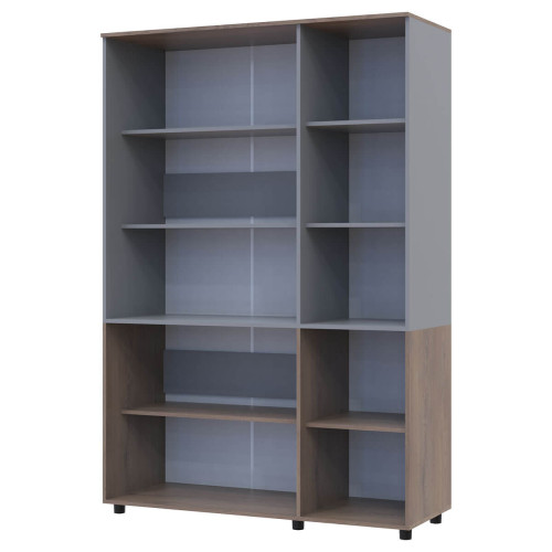 Фото шафи ТОРН 3 ДСП полиці ДОРОС (DOROS) кремона канноло / сірий – вигляд збоку наповнення