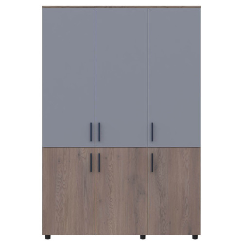 Фото шафи ТОРН 3 ДСП полиці ДОРОС (DOROS) кремона канноло / сірий – вигляд спереду