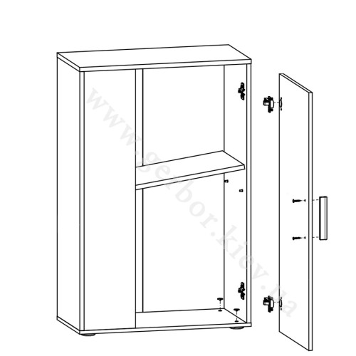 Фото вітальні БАРАТО ГЕРБОР – схема наповнення тумби
