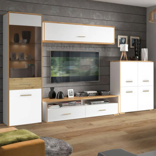 Фото тумбы KOM4D БУКА Гербор в интерьере гостиной