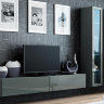 Фото комплекта мебели для гостиной VIGO 3 CAMA MEBLE серый / серый глянец