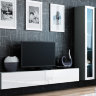 Фото комплекта мебели для гостиной VIGO 3 CAMA MEBLE серый / белый глянец