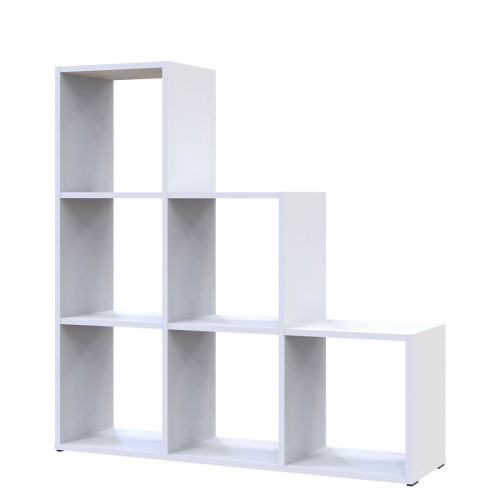 Фото білого відкритого стелажу СТЕП 3х3 ДОРОС (DOROS)