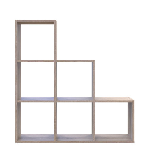 Фото відкритого стелажу СТЕП 3х3 ДОРОС (DOROS) дуб сонома – вигляд спереду