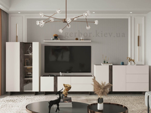 Фото комода ЕСМАРА KOM2D3S Гербор в інтер'єрі вітальні