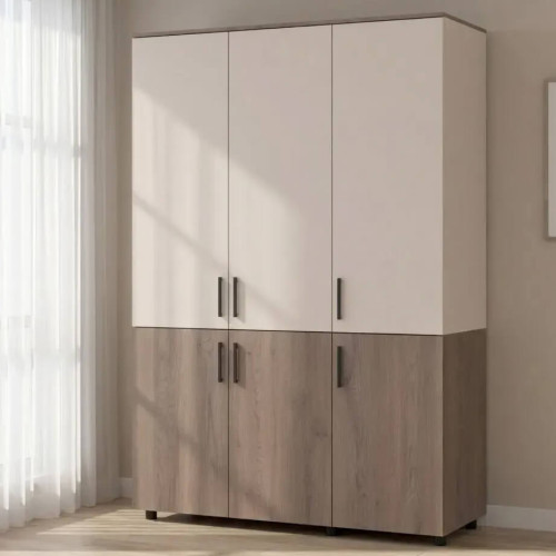 Фото шафи ТОРН 3 ДСП полиці ДОРОС (DOROS) кремона канноло / кашемір в інтер'єрі