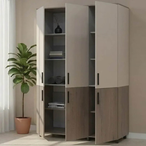 Фото наповнення шафи ТОРН 3 ДСП полиці ДОРОС (DOROS) кремона канноло / кашемір в інтер'єрі