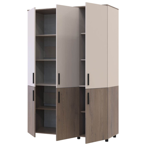 Фото шафи ТОРН 3 ДСП полиці ДОРОС (DOROS) кремона канноло / кашемір – наповнення