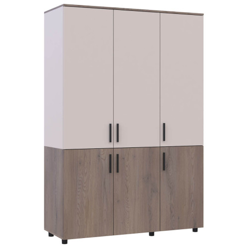 Фото шафи ТОРН 3 ДСП полиці ДОРОС (DOROS) кремона канноло / кашемір – вигляд збоку