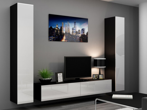  VIGO CAMA MEBLE Комплект 4 черный / белый глянец