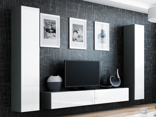  VIGO CAMA MEBLE Комплект 4 серый / белый глянец