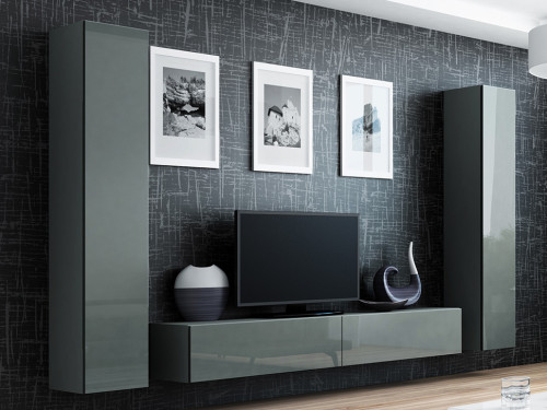  VIGO CAMA MEBLE Комплект 4 серый / серый глянец