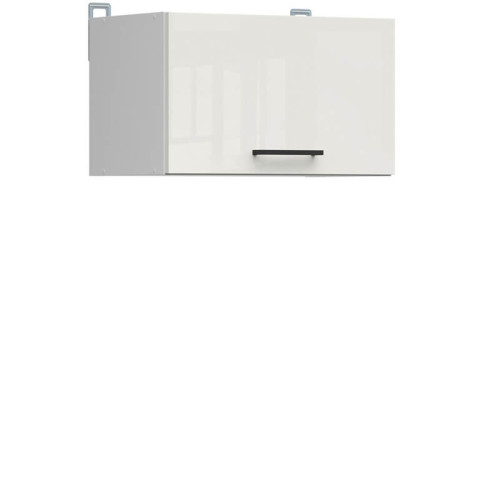 Фото навісної шафи JUNONA LINE GO/60/30 BRW крейдяний глянець – вигляд збоку