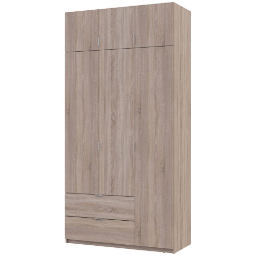 Фото шафи з антресоллю 3 ДСП 120 см Лукас ДОРОС (DOROS) дуб сонома