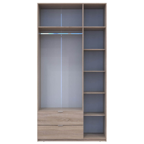 ЛУКАС Шафа з антресоллю 3 ДСП 120х50х240 ДОРОС (DOROS)