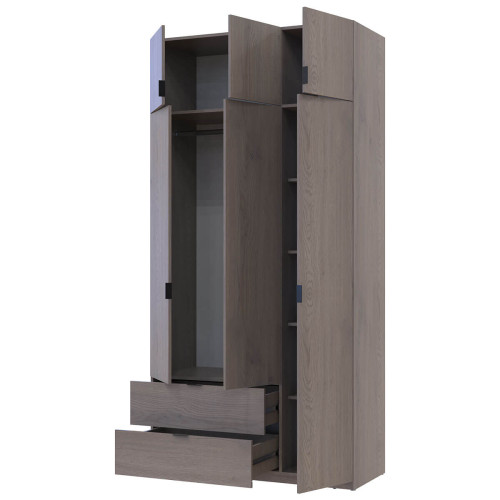 ЛУКАС Шафа з антресоллю 3 ДСП 120х50х240 ДОРОС (DOROS)