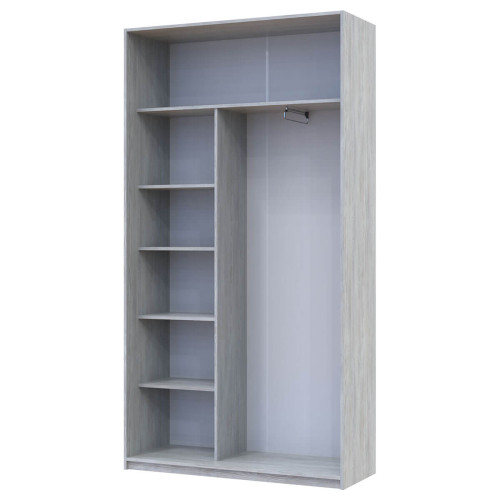 Фото шафи-купе 1 ДСП / 1 Дзеркало СІТІ ЛАЙТ ДОРОС (DOROS) 120x45x225 сосна натті – наповнення