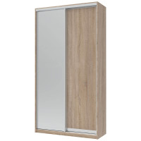 СІТІ ЛАЙТ Шафа-купе 1 ДСП / 1 Дзеркало ДОРОС (DOROS) 120x45x225