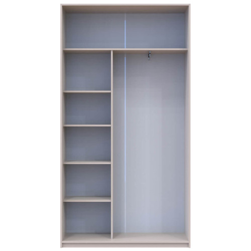 СІТІ ЛАЙТ Шафа-купе 1 ДСП / 1 Дзеркало ДОРОС (DOROS) 120x45x225