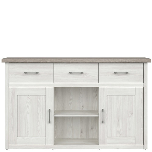 Фото комода LUCA JUZI KOM2D3S BRW - вид спереди