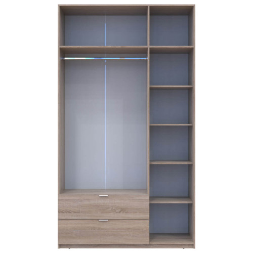 ЛУКАС Шафа з антресоллю 3 ДСП ДОРОС (DOROS) 135х50х240