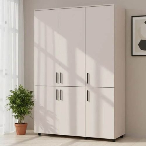 Фото шафи ТОРН 3 ДСП полиці ДОРОС (DOROS) кашемір в інтер'єрі