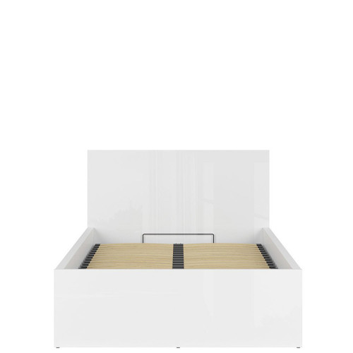 Фото кровати TETRIX LOZ/120/B BRW белый глянец