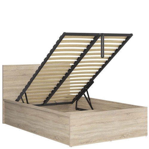 Фото кровати  с подъемным механизмом TETRIX LOZ/120/B BRW дуб сонома