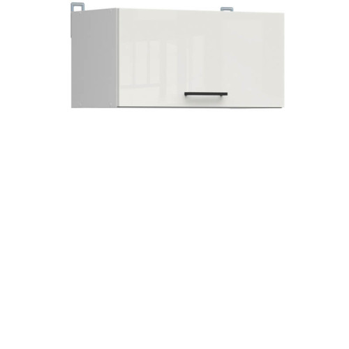 Фото навісної шафи JUNONA LINE GO/50/30 BRW крейдяний глянець – вигляд збоку