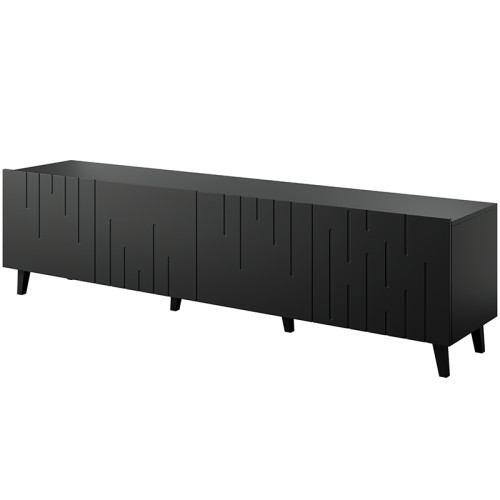 Фото тумби ТВ BARI 200 4D CAMA MEBLE  чорний – вигляд збоку