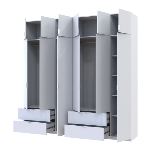 ЛУКАС Шафа з антресоллю 3+3 ДСП ДОРОС (DOROS) 240х50х240