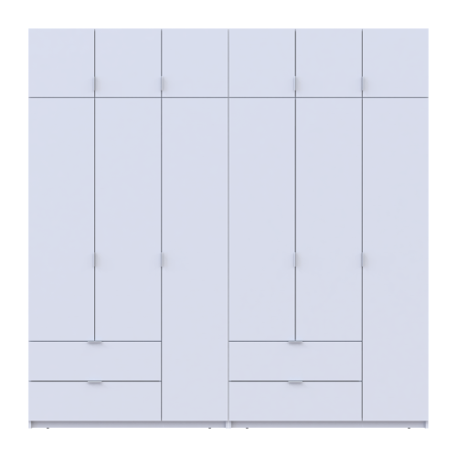 ЛУКАС Шафа з антресоллю 3+3 ДСП ДОРОС (DOROS) 240х50х240
