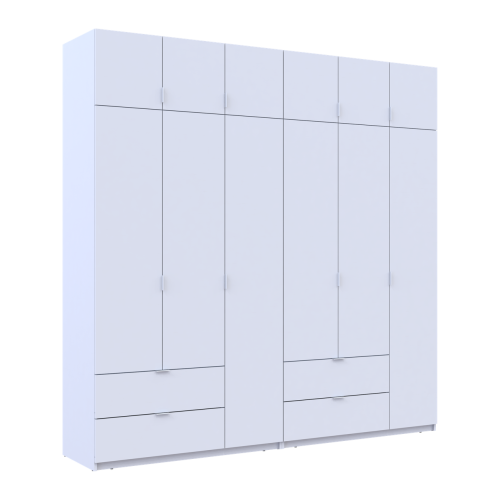 ЛУКАС Шафа з антресоллю 3+3 ДСП ДОРОС (DOROS) 240х50х240